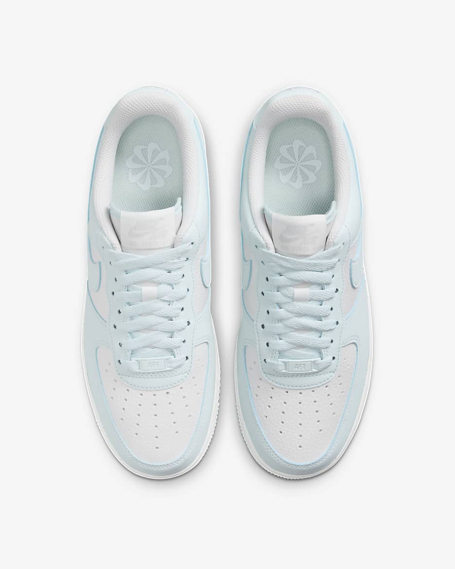 Baby blue suede air force 1 hotsell